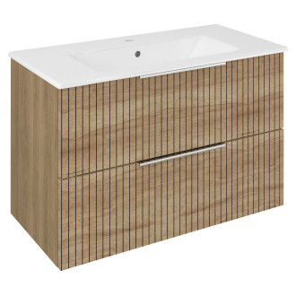 CIRASA umyvadlová skříňka 78x54x39cm, dub alabama strip