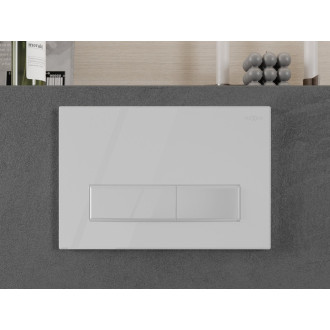 Mexen FENIX 09 Splachovací tlačítko, s bílým rámem 600900