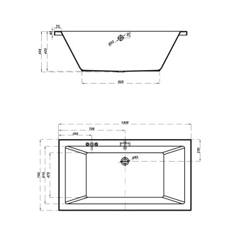 Cersanit Vana Intro 140x75 S301-065