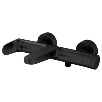 Cersanit Inverto sprchová vanová nástěnná černá, zlatá páka S951-314