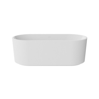 Volně stojící vana GIULIANA bílá, sifon se štěrbinovým přepadem