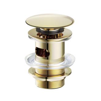 Cersanit Výpust click-clack pro umyvadla s přepadem zlatá M S951-394