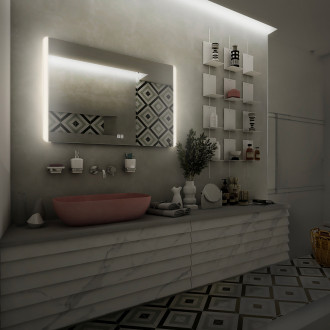 LED zrcadlo 900x700, dva dotykové spínače