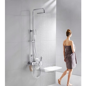 SAT sprchové sedátko bílé, sklopné,150kg SATDSEDPLB