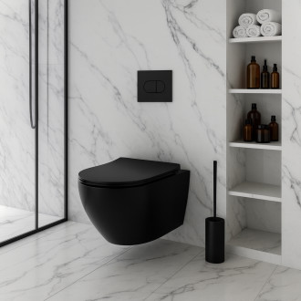 Rea Závěsná WC mísa Rea Carlo Mini Tornado NF BLACK MATT REA-C3000