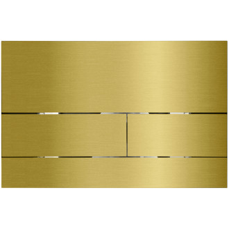 CERANO - Ovladací tlačítko WC modulů Lite/Line - nerezová ocel - kartáčovaná zlatá