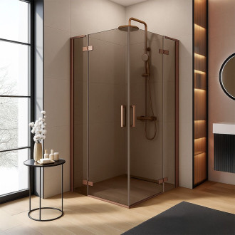Sprchová kabina REA Hugo Double 90x90 Copper Brush