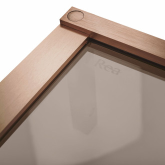 Sprchová kabina REA Hugo Double 90x90 Copper Brush