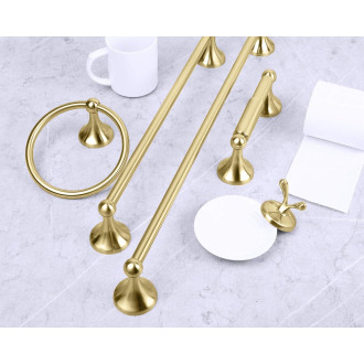 REA Koupelnový věšák, broušená zlatá REA-06918