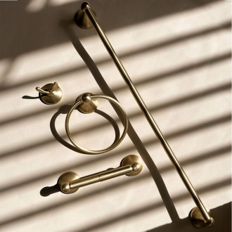 REA Koupelnový věšák, broušená zlatá REA-06918