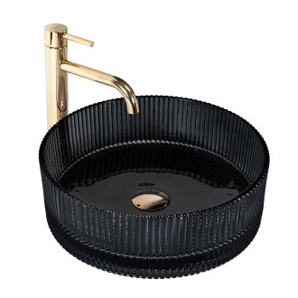 REA Umyvadlo na desku Ingrid 36 Black REA-U8520