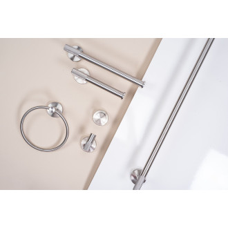 REA Koupelnový věšák Ring 6610 Brush Nickel REA-98011