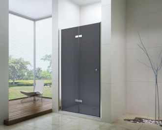 MEXEN LIMA sprchové dveře zalamovací 100x190 cm 6mm, chrom-kouřové 856-100-000-01-40