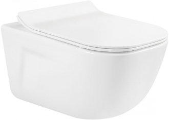 Mexen Margo rimless WC + SLIM soft-close sedátko, Duroplast, bílá 30420800