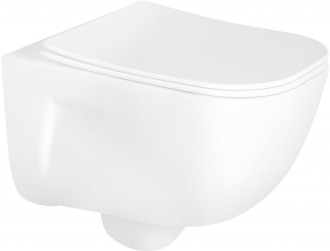 Mexen Margo rimless WC + SLIM soft-close sedátko, Duroplast, bílá 30420900