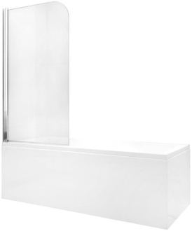 Mexen Felix vanová zástěna jednokřídlá 70 x 140 cm, transparentní, chrom 890-070-001-01-00