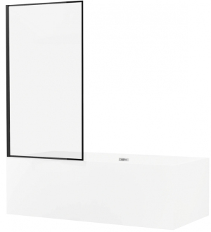 Mexen Alex vanová zástěna jednokřídlá 70 x 140 cm, černý fix vzor - 893-070-000-70-70