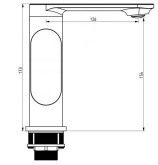 Mexen Milo Umyvadlová baterie, chrom 71305-00