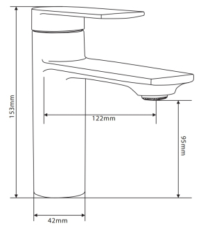 Mexen Zero Umyvadlová baterie, chrom 71100-00