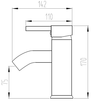 Baterie Mexen Lua Umyvadlová, bílá 72800-20