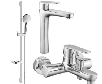 Vanový set Mexen Kama DS75, chrom - 72513DS75-00