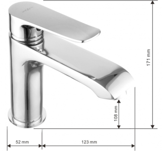 Mexen Pecos DF05 sprchový set, chrom - 72704DF05-00