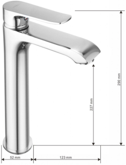 Vanová souprava Mexen Pecos DS62, chrom - 72713DS62-00