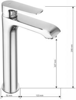 Vanová souprava Mexen Pecos R62, chrom - 72713R62-00