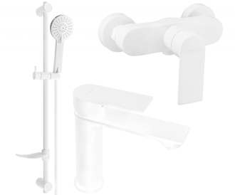 Sprchový set Mexen Royo DF05, bílá - 72204DF05-20