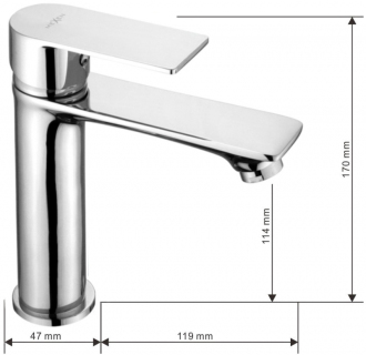 Vanová souprava Mexen Royo R45, chrom - 72203R45-00