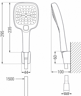 Mexen R-17 vanový set, chrom - 785175052-00