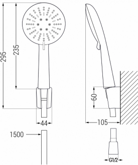Mexen R-67 vanový set, černá - 785675052-70