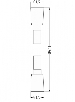 Mexen sprchová hadice 175 cm chrom - 79475-00