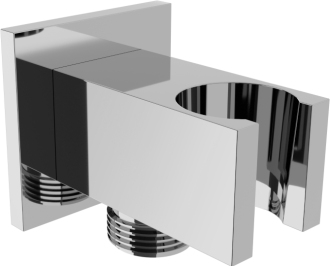 Mexen Cube podomítkový vývod s držákem, chrom - 79300-00