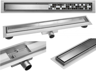 Mexen FLAT 140 cm - 2v1 lineární odtokový žlab 1010140