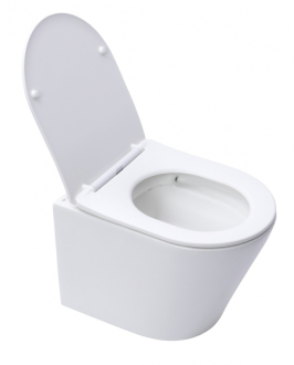 Inf zá.WC rim-ex bílá mat 48 cm vč.sedát SATINF010RREXPWM