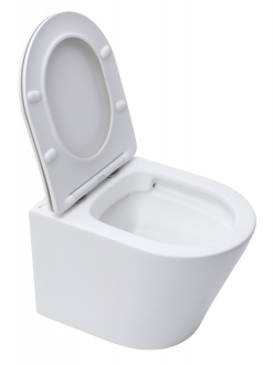 Inf zá.WC rim-ex bílá mat 48 cm vč.sedát SATINF010RREXPWM