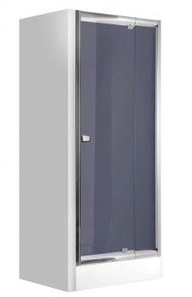 Deante ZOOM KDZ_411D Vestavěné sprchové dveře 78-90cm, grafitové sklo