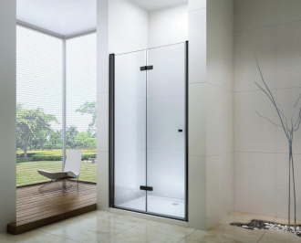 MEXEN LIMA sprchové dveře zalamovací 70x190 cm 6mm, černá-čiré 856-070-000-70-00