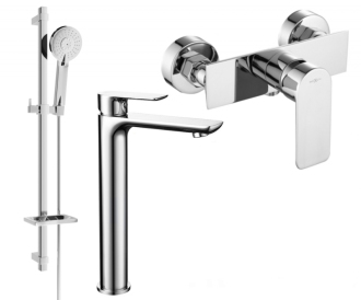Sprchový set Mexen Alfa DQ40, chrom - 745714DQ40-00
