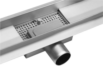 Mexen Flat MGW odtokový žlab 60 cm bílé sklo - 1027060-15