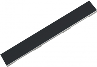 Mexen Flat 360° MGB otočný odtokový žlab 50 cm černé sklo - 1026050-40