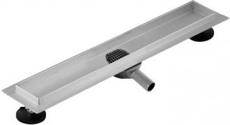 Mexen Flat 360° MGW otočný odtokový žlab 80 cm bílé sklo - 1027080-40