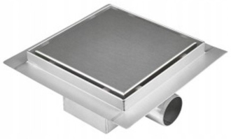Mexen FLAT 12 Čtvercový odtokový žlab 12x12 cm, inox 1010012