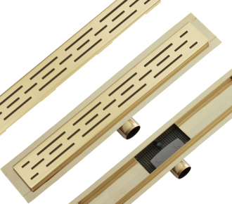 Mexen Flat M01 odtokový žlab 100 cm zlatý - 1520100-15