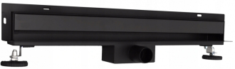 Mexen FLAT WALL 120 cm - 2v1 lineární žlab ke stěně, černá 1730120