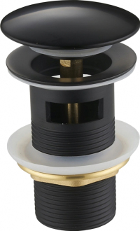 MEXEN Výpusť click-clack, s přepadem, Black 79920-70