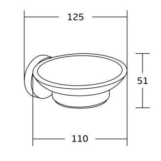 MEXEN TIBER mýdelník Black 7050539-70