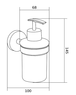 Mexen Remo dávkovač mýdla chrom - 70507388-00