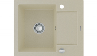 Mexen ENZO Jednodřez s odkapem 576x465x174, granit béžová 6506571005-69